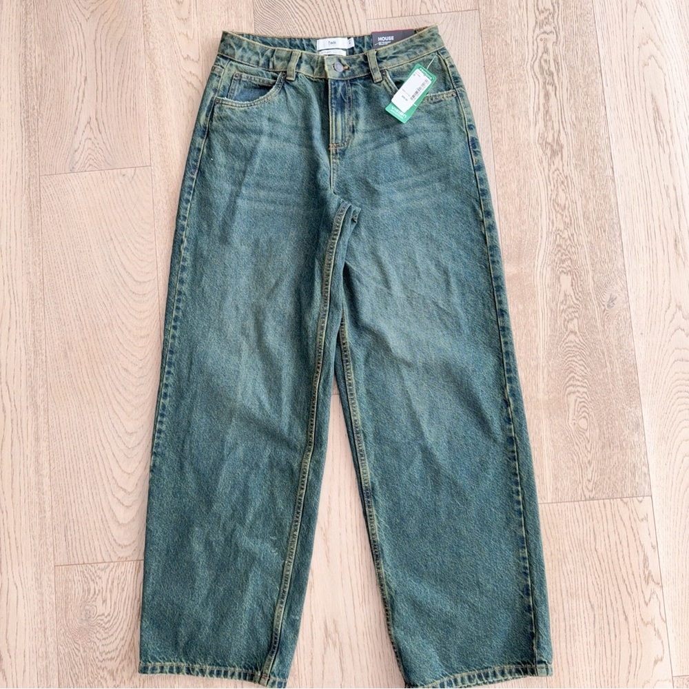 NWT Simons twik HOUSE COUPLE BEGGY FIT LOW RISE RELAXED HIP THIGH WIDE LEG 26